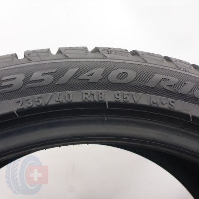 6. 235 40 18 4x PIRELLI 235/40 R18 95V XL M0 Sottozero 3 Winter Winterreifen 2018 6,8-7,5mm