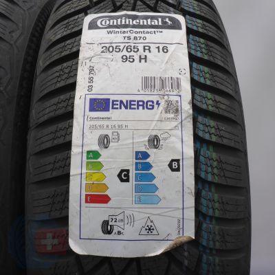 2. 205 65 16 4x CONTINENTAL 205/65 R16 95H WinterContact Ts870 Winterreifen 2022 VOLL  2. 205 65 16 4x CONTINENTAL 205/65 R16 95H WinterContact Ts870 Winterreifen 2022 VOLL