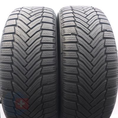 215 55 17 2x MICHELIN 215/55 R17 94H Alpin6 Winterreifen 2022 WIE NEU 7,5mm