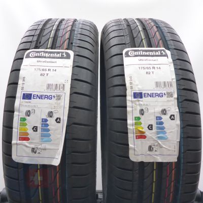4.  175 65 14 4x CONTINENTAL 175/65 R14 82T UltraContact Sommerreifen 2024 VOLL WIE NEU 
