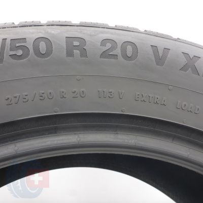 6. 275 50 20 4x CONTINENTAL 275/50 R20 113V XL WinterContact TS850P SUV MO Winterreifen 2018 6,2-7,2mm