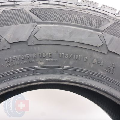 6. 215/75 R16C 2x CONTINENTAL 113/111R VanContact Winter Winterreifen 2024 VOLL WIE NEU 