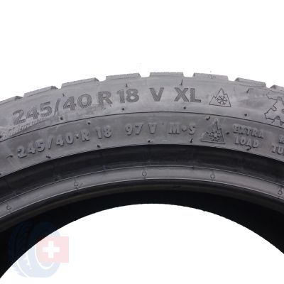 5.  2 x CONTINENTAL 245/40 R18 97V XL WinterContact TS870P Zima 2021 Jak Nowe 7-7,2mm 