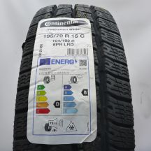 195 70 15C 1x CONTINENTAL 195/70 R15C 104/102R VanContact Winterreifen 2023 VOLL