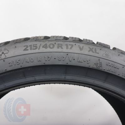 6.  215 40 17 2x CONTINENTAL  215/40 R17 87V XL WinterContact TS 870 Winterreifen 2022 Ungebraucht  