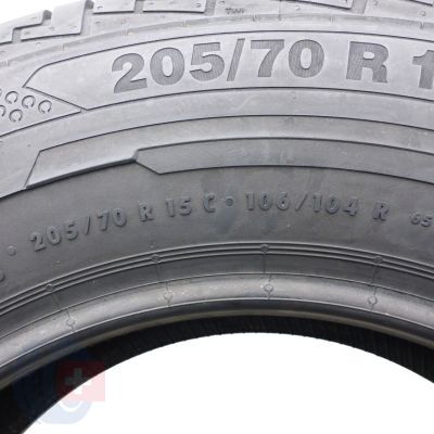 4. 2 x CONTINENTAL 205/70 R15C 106/104R ContiVanContact 100 Sommerreifen 2015 8,8mm