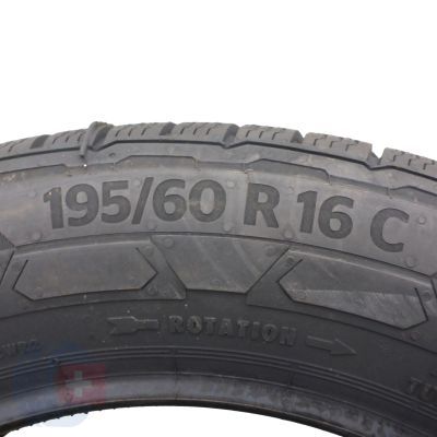 5. 2 x CONTINENTAL 195/60 R16C 99/97T VanContact Winter Winterreifen 2020 WIE NEU VOLL