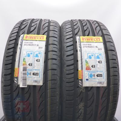 3.  215 45 17 4x PIRELLI  215/45 ZR17 91Y XL P Zero Nero Sommerreifen 2019 VOLL