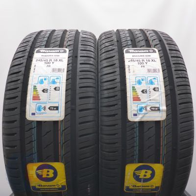 4. 245 45 18 4x BARUM 245/45 R18 100Y XL Bravuris 5HM Sommerreifen 2020 Ungebraucht  