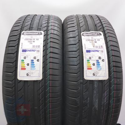 235 60 18 2x CONTINENTAL  235/60 R18 103W ContiSportContact 5 N0 Sommerreifen 2022 VOLL   235 60 18 2x CONTINENTAL  235/60 R18 103W ContiSportContact 5 N0 Sommerreifen 2022 VOLL