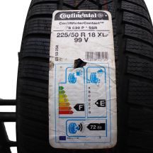 3. 1 x CONTINENTAL 225/50 R18 99V XL RunFlat ContiWinterContact Ts830P Winterreifen 2013 UNGEBRAUCHT