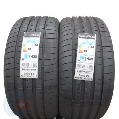 245 40 18 2x GOODYEAR 245/40 R18 93Y Eagle F1 Asymmetric 5 Sommerreifen 2021 WIE NEU VOLL