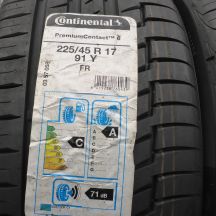 3. 225 45 17 4x CONTINENTAL 225/45 R17 91Y PremiumContact 6 Sommerreifen 2019 WIE NEU VOLL