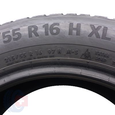 3. 215 55 16 1x CONTINENTAL 215/55 R16 97H XL WinterContact TS870 Winterreifen 7,8mm 2022 Wie Neu