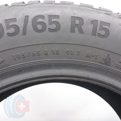 4. 195 65 15 2x CONTINENTAL 195/65 R15 91T WinterContact TS870P Winterreifen 2024 7-7,2mm
