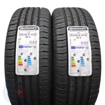 3. 205 60 16 4x CONTINENTAL 205/60 R16 96V XL ContiPremiumContact 5 SSR BMW Sommerreifen 2021 VOLL WIE NEU