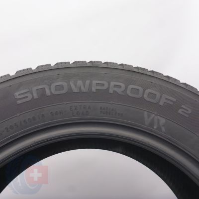 6. 205 60 16 2x NOKIAN 205/60 R16 96H XL Snowproof 2 Winterreifen 2023 6,2mm