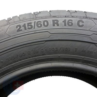 6. 215 60 16C 2x CONTINENTAL 215/60 R16C 103/101T ContiVanContact 200 Sommerreifen 2019 VOLL WIE NEU