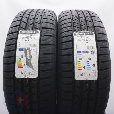  235 55 19 2x CONTINENTAL  235/55 R19 101H CrossContact Winter A0 Winterreifen 2023  VOLL WIE NEU