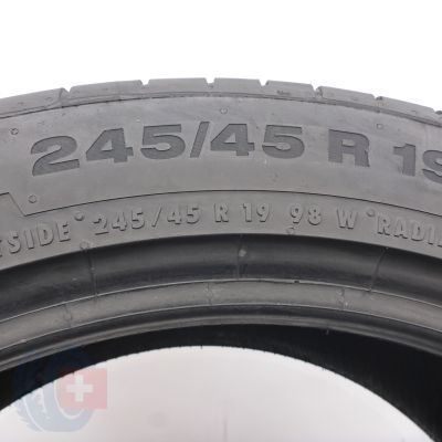 5. 245 45 19 1x CONTINENTAL 245/45 R19 98W ContiSportContact 5 SUV Sommerreifen 2022 6,8mm