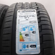 2. 235 45 17 2x CONTINENTAL 235/45 R17 97Y XL PremiumContact 6 Sommerreifen 2020 VOLL WIE NEU
