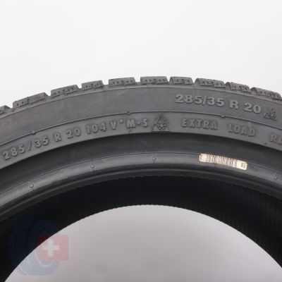 6.  285 35 20 2x CONTINENTAL 285/35 R20 104V XL ContiWinterContact TS 830 P N0 Winterreifen 2020 VOLL WIE NEU 