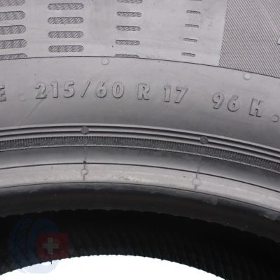 4. 4 x CONTINENTAL 215/60 R17 96H 7,5mm ContiEcoContact 5 Sommerreifen DOT14