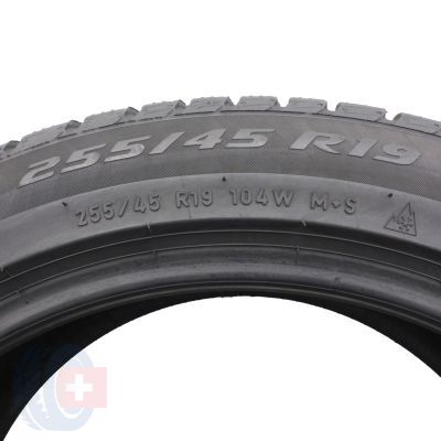 5. 255/45 R19 4x PIRELLI 255/45 R19 104W XL Winter Sottozero 3 PNCS Winterreifen 2021/23 6-6,5mm