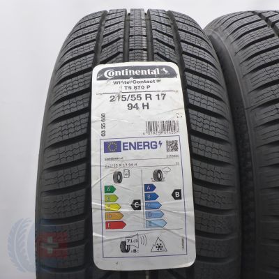 2. 215 55 17 2xCONTINENTAL 215/55 R17 94H Winterreifen 2021 Ungebraucht  