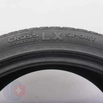 5.  265 40 22 2x CONTINENTAL  265/40 R22 106Y CrossContact LX Sport J LR Sommerreifen 2019/22 VOLL WIE NEU 