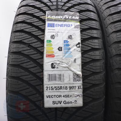 3. 215 55 18 4x GOODYEAR 215/55 R18 99V XL Vector 4Seasons SUV Gen-2 Ganzjahresreifen 2022 Voll