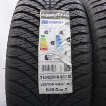 3. 215 55 18 4x GOODYEAR 215/55 R18 99V XL Vector 4Seasons SUV Gen-2 Ganzjahresreifen 2022 Voll
