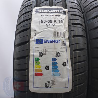 2. 195 65 15 2x BARUM 195/65 R15 91V Bravuris 5HM Sommerreifen 2021 VOLL Ungebraucht