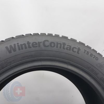 6. 205 55 16 4x CONTINENTAL 205/55 R16 91H WinterContact TS 870 Winterreifen  2022 9-8,8mm