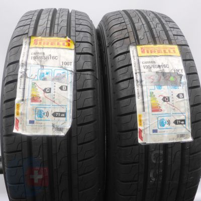 3. 195 65 16C 4x PIRELLI 195/65 R16C 100/98T Carrier Sommerreifen 2020 VOLL WIE NEU 