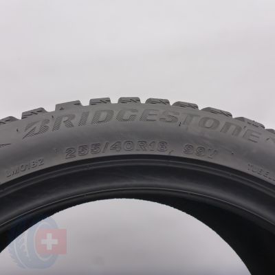 6. 255 40 18 4x BRIDGESTONE 255/40 R18 99V XL Blizzak LM001 Winterreifen 2016 6,2-7mm