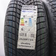 2.  225 55 17 2x GOODYEAR  225/55 R17  97H UltraGrip Performance 3 Winterreifen 2023 VOLL WIE NEU  