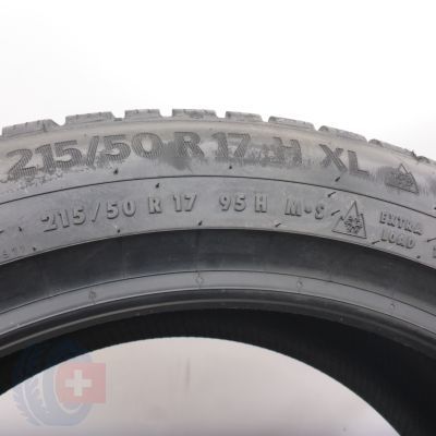 6.  215 50 17 2x CONTINENTAL 215/50 R17 95H XL WinterContact TS 870 P Winterreifen 2024  VOLL WIE NEU