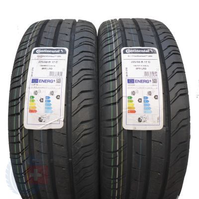 2 x CONTINENTAL 225/55 R17C 109/107H ContiVanContact 200 Sommerreifen WIE NEU 2024 VOLL