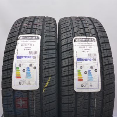 5. 225 65 16C 4x CONTINENTAL 225/65 R16C 112/110R VanContact 4Season Ganzjahresreifen 2023 WIE NEU VOLL