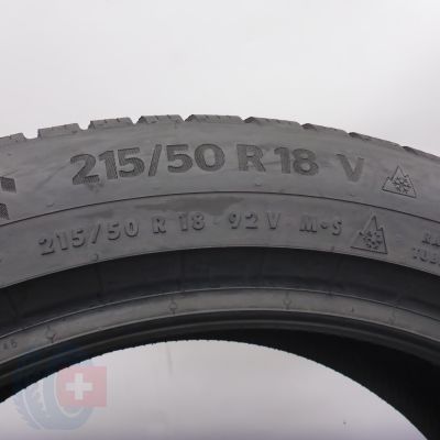 5. 215 50 18 2x CONTINENTAL 215/50 R18 92V WinterContact TS870P Winterreifen 2021 7,8-8mm