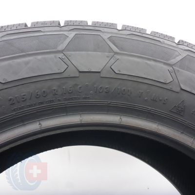6. 215 60 16C 4x CONTINENTAL 215/60 R16C 103/101T VanContact Winter Winterreifen 2019 9mm