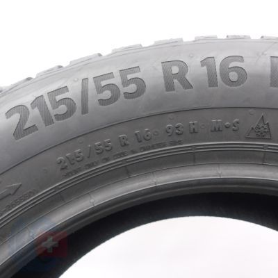 3. 215 55 16 1x CONTINENTAL 215/55 R16 93H WinterContact TS 870 Winterreifen 2022 VOLL WIE NEU 