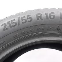 3. 215 55 16 1x CONTINENTAL 215/55 R16 93H WinterContact TS 870 Winterreifen 2022 VOLL WIE NEU 