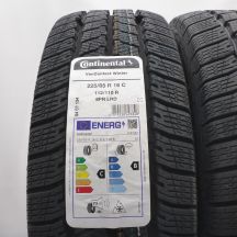 2. 225 65 16C 4x CONTINENTAL 225/65 R16C 112/110R  VanContact Winter Winterreifen 2025 VOLL WIE NEU 