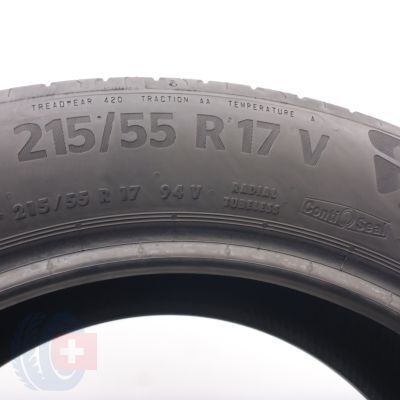 4. 215 55 17 2x CONTINENTAL 215/55 R17 94V Seal EcoContact6 Sommerreifen 2025 6,2mm