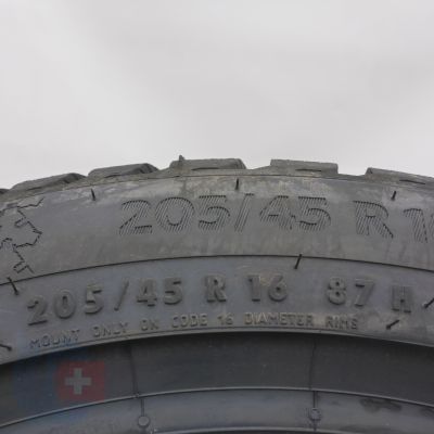 6.  205 45 16 2x Continental 205/45 R16 87H XL WinterContact TS 870 Winterreifen 2022 VOLL