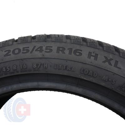 6. 2 x CONTINENTAL 205/45 R16 87H XL WinterContact TS 860 Winterreifen 2021 WIE NEU VOLL