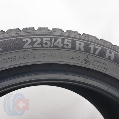 8. 225 45 17 4x SEMPERIT 225/45 R17 91H Speed-Grip 5 Winterreifen 2025 8-7,7mm WIE NEU 