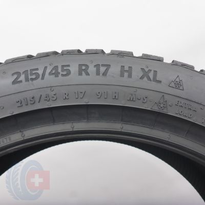 6.  215 45 17 2x CONTINENTAL 215/45 R17 91H WinterContact TS 870 Winterreifen 2024 8,5mm